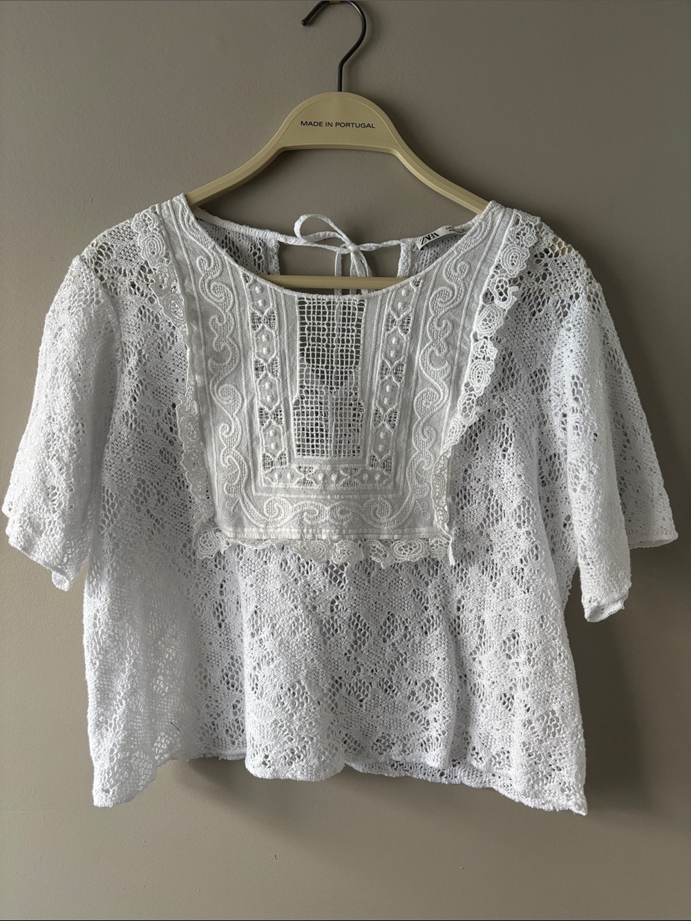 Zara Crochet Lace Top